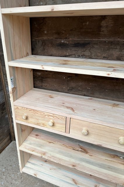 Fantastic Solid Pine Flatpack Shelving Unit