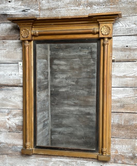 Antique 19th Century Decorative Gilt Wall Mirror