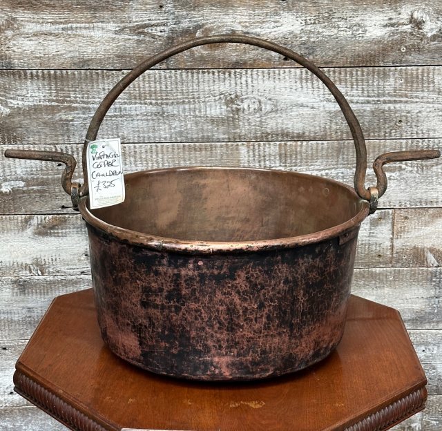 Antique Victorian Large Copper Cauldron