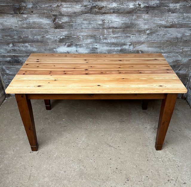 Reclaimed Contemporary Solid Pine Dining Table