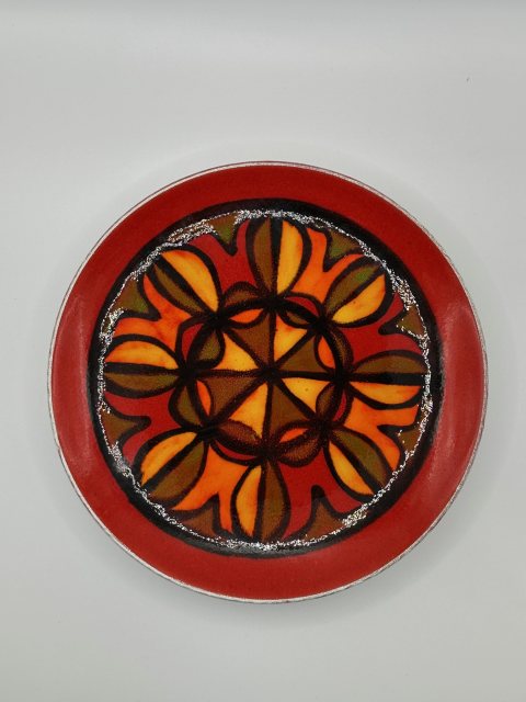Vintage Poole Pottery Delphis Round Plate 8"