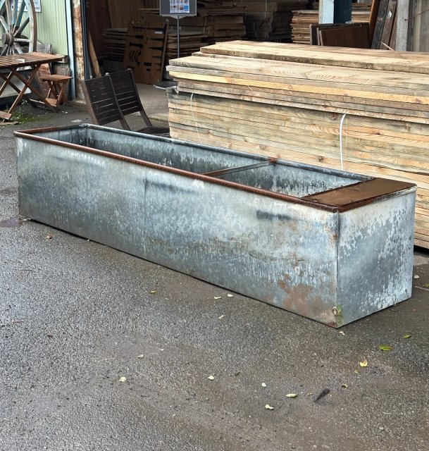 Massive Reclaimed Galvanised Animal Trough (3m)