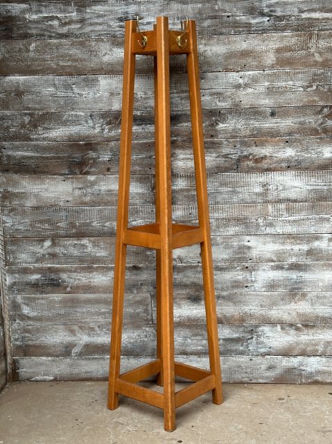Solid Oak Large Hat & Coat Stand
