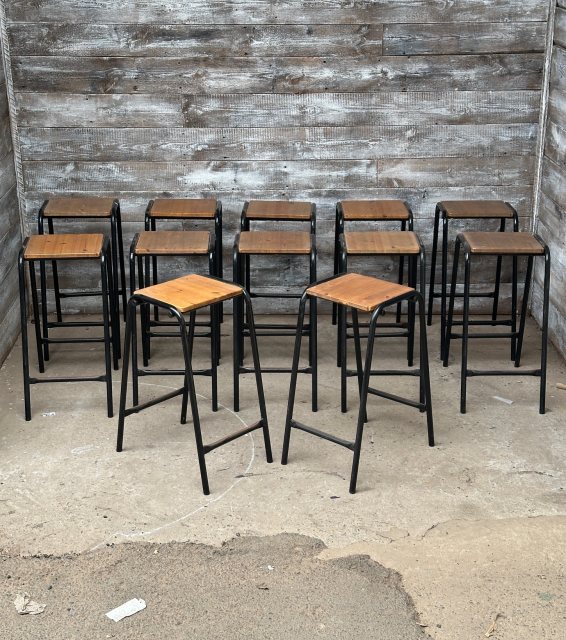 Reclaimed Vintage Mid Century Lab Stools