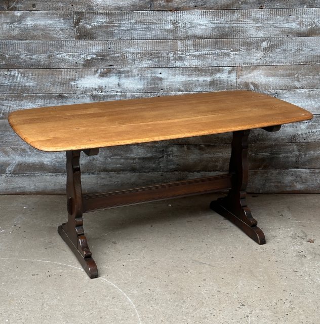 Vintage 20th Century Ercol Elm & Beech Dining Table