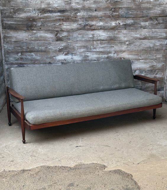 Fabulous Mid Century Danish Teak Framed Sofa