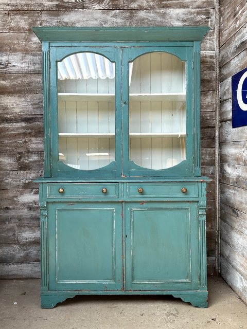 Fabulous Vintage Rustic Painted Pine Glazed Dresser