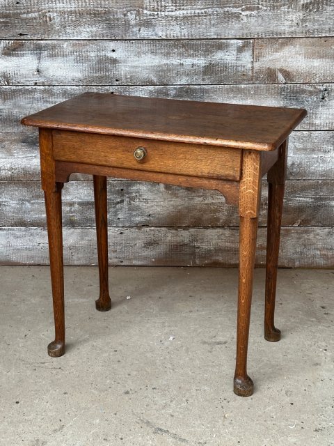 Antique English Oak Side Table c1800