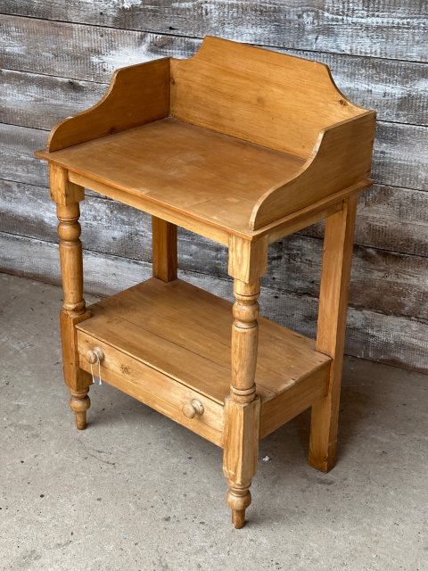 Lovely Vintage Waxed Light Pine Washstand
