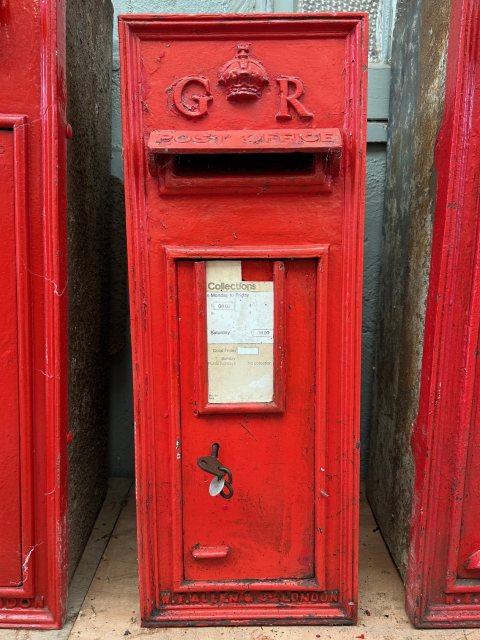 Antique Original George V GR Small Post Box