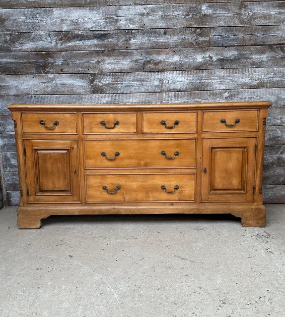 Lovely Vintage Continental Waxed Pine Sideboard