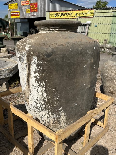 Massive Antique Rustic Clay Pot
