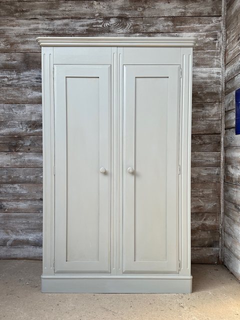 Reclaimed Large Solid Painted Pine Wardrobe
