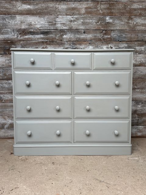 Reclaimed Solid Painted Pine Multi Drawer Chest