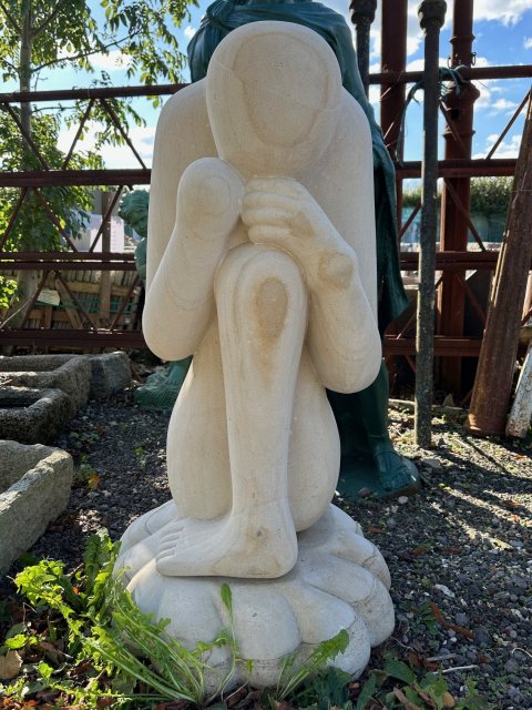 Hand Carved Natural Stone Statue