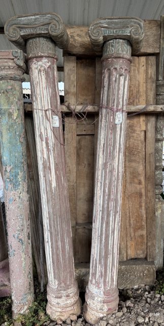 Reclaimed Rustic Teak Columns (2)