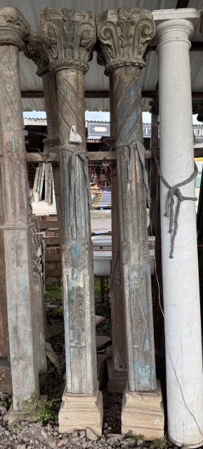 Reclaimed Rustic Teak Columns (3)