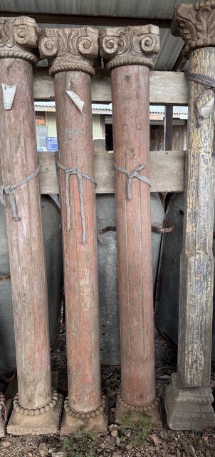 Reclaimed Rustic Teak Columns (10)