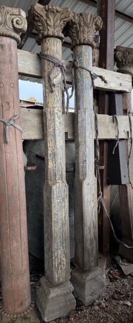 Reclaimed Rustic Teak Columns (11)