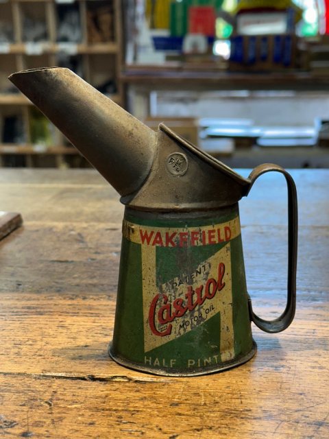 Vintage Wakefield Castrol 1/2 Pint Oil Jug 1937