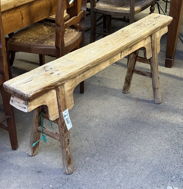 Vintage Rustic Elm Stool (4)