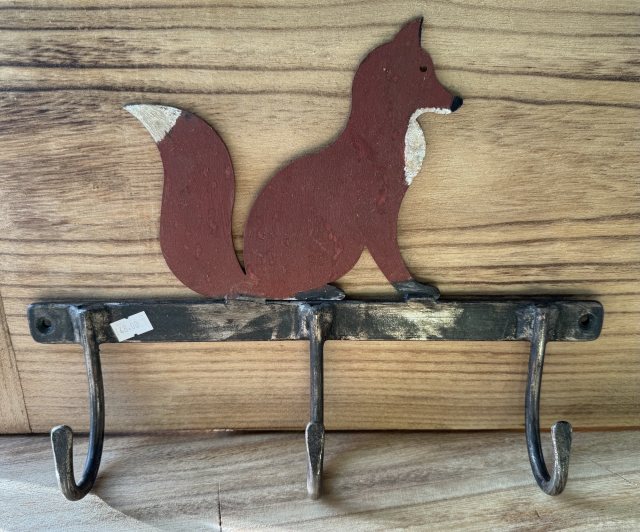 Metal Fox Coat Hook