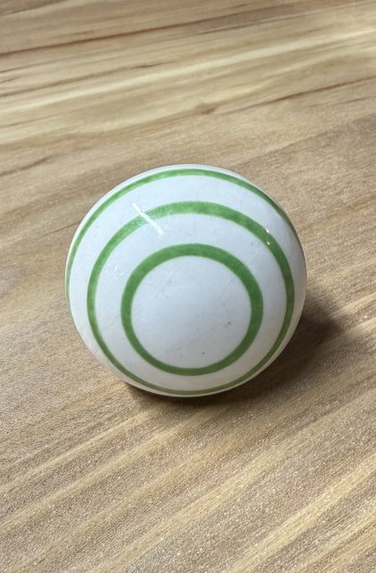 White Painted Ceramic Round Knob