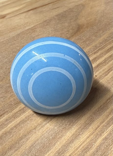 Blue Ceramic Cupboard Knob
