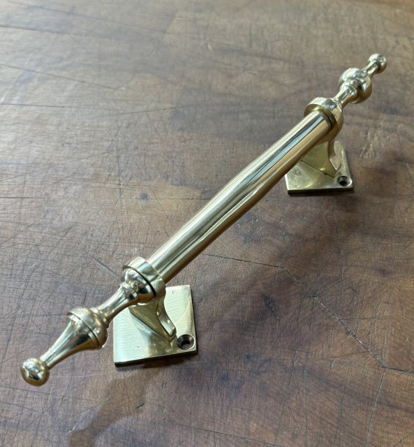Pointed Solid Brass Door Handle