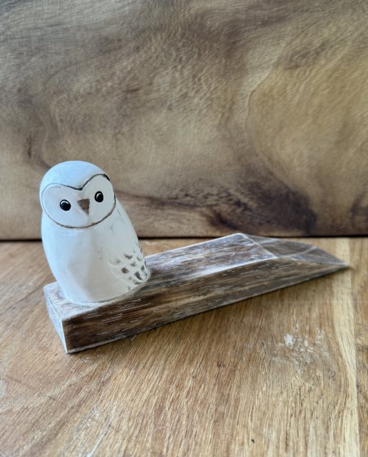 Owl Wooden Door Stop