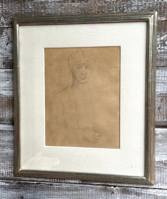 Christopher Wood (1901-1930) Portrait Drawing c1920