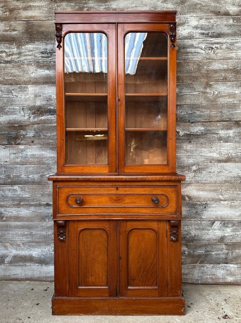 Lovely Antique Mahogany Glazed Cabinet