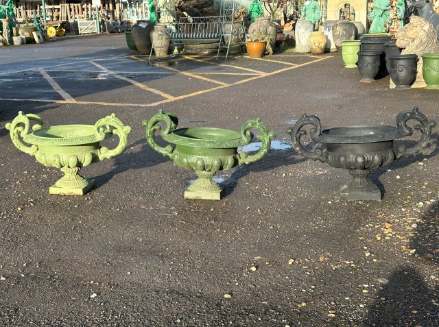 Stunning Italian Style Cast Iron Garden Urn