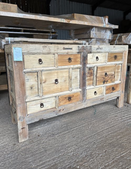 Beautiful Rustic Elm Multi Drawer Chest