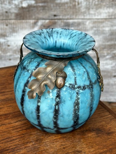 Wonderful Art Deco Circa 1920 Coloured Glass Vase