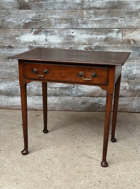 Antique Georgian English Oak Low Boy Table