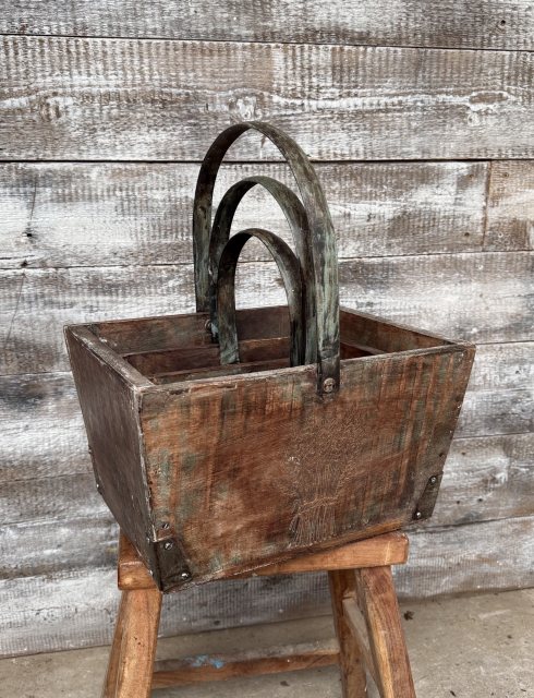 Wooden Painted Baskets