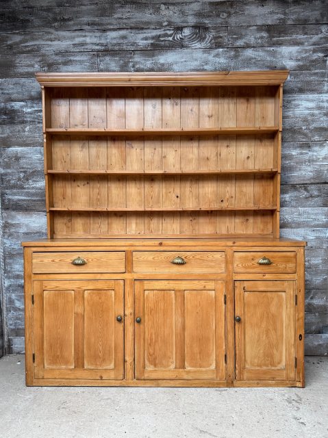 Vintage Large Farmhouse Pine Dresser