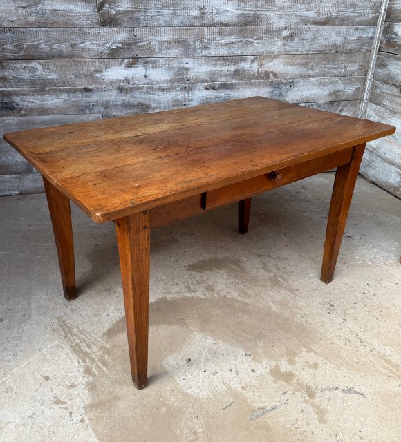 Beautiful Antique French Cherrywood Dining Table
