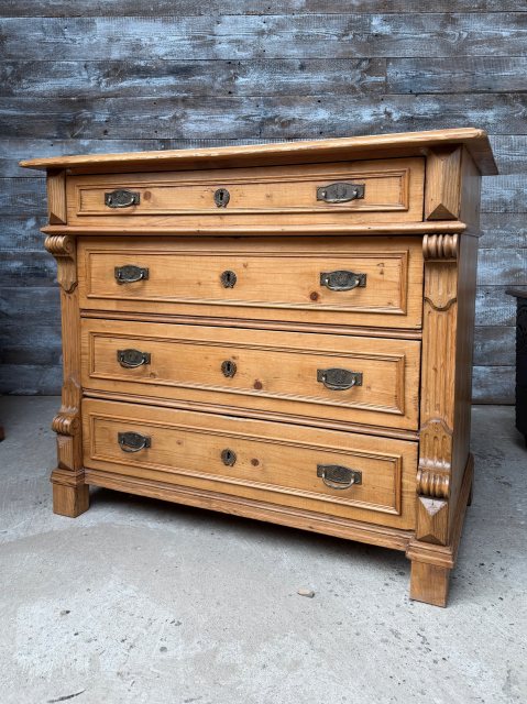 Wonderful Antique 19th Century European Chest Of Drawers