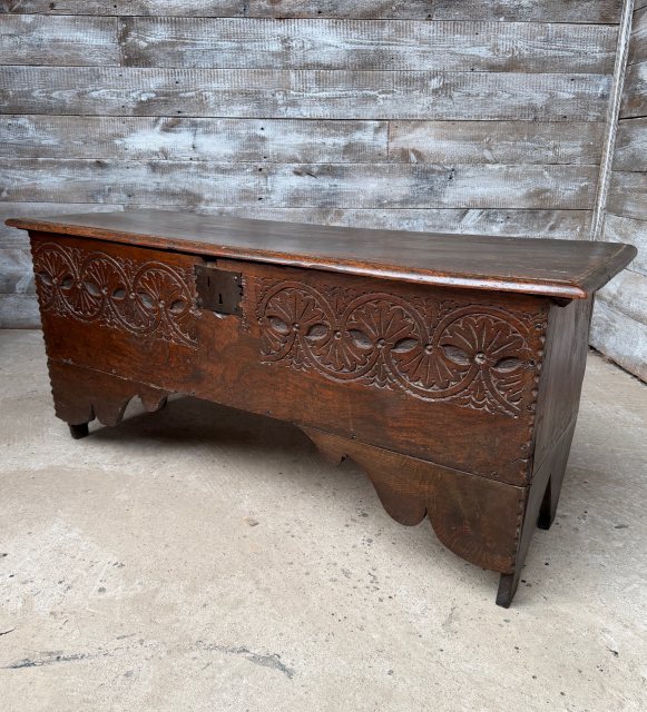 Antique 17th Century English Oak Coffer