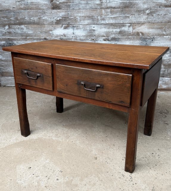 Antique Early 19th Century English Oak Side Table