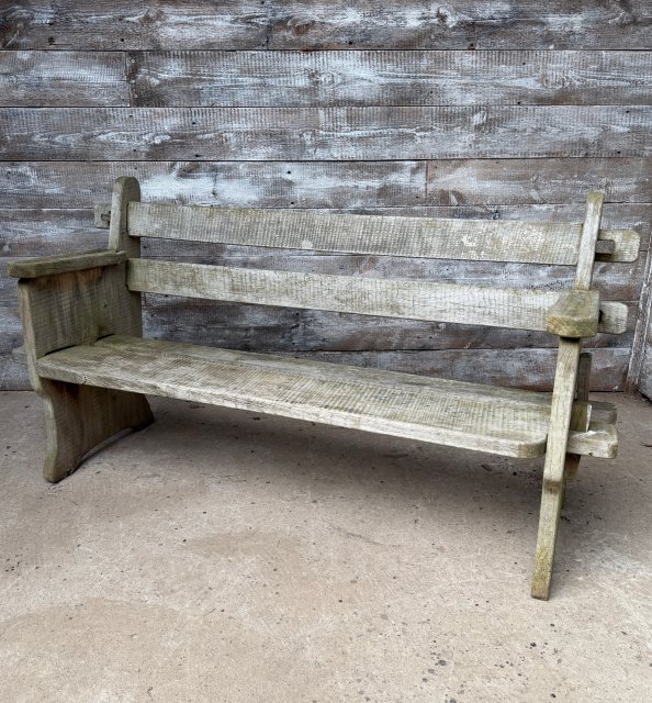 Reclaimed Weathered Oak Garden Bench