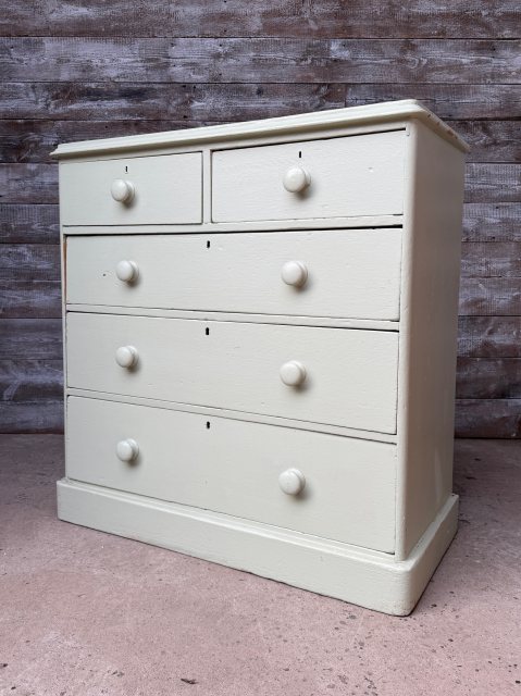 Vintage Upcycled Painted Chest Of Drawers