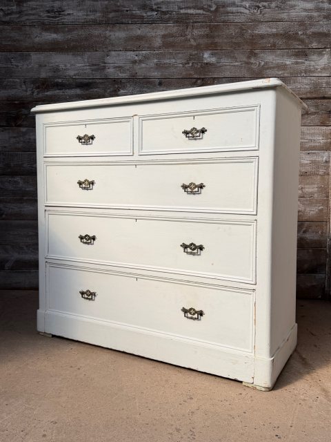 Large Antique Upcycled Chest Of Drawers