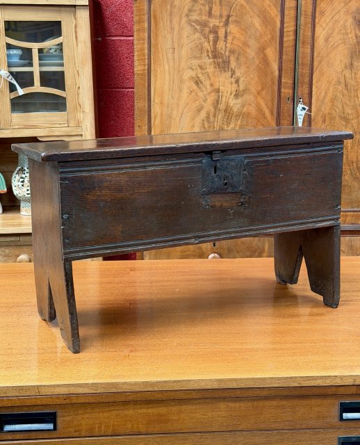 Rare & Unusually Small 16th Century English Oak Coffer