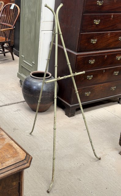 Vintage 1930's Metal Imitation Bamboo Artists Easel