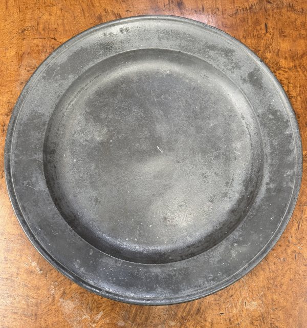 18th Century Pewter Charger By John Jupe Dated 1737