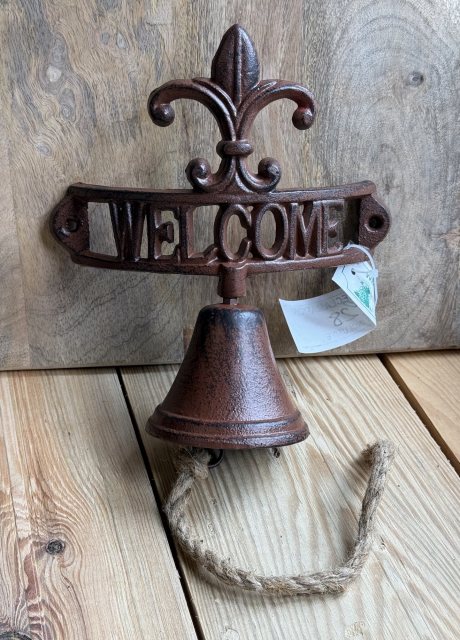 Rustic Painted Welcome Bell