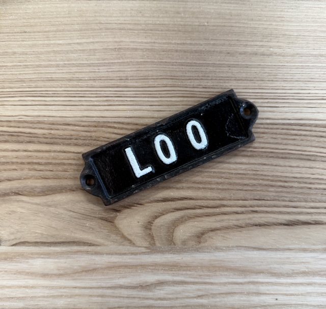 Metal Loo Sign
